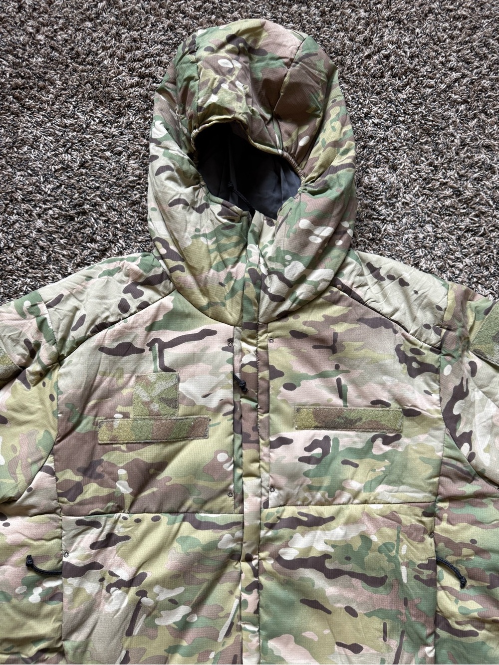 NWOT Patagonia/Forgeline Midweight Low Loft Multicam Hooded Jacket Size Large R - Picture 4 of 8